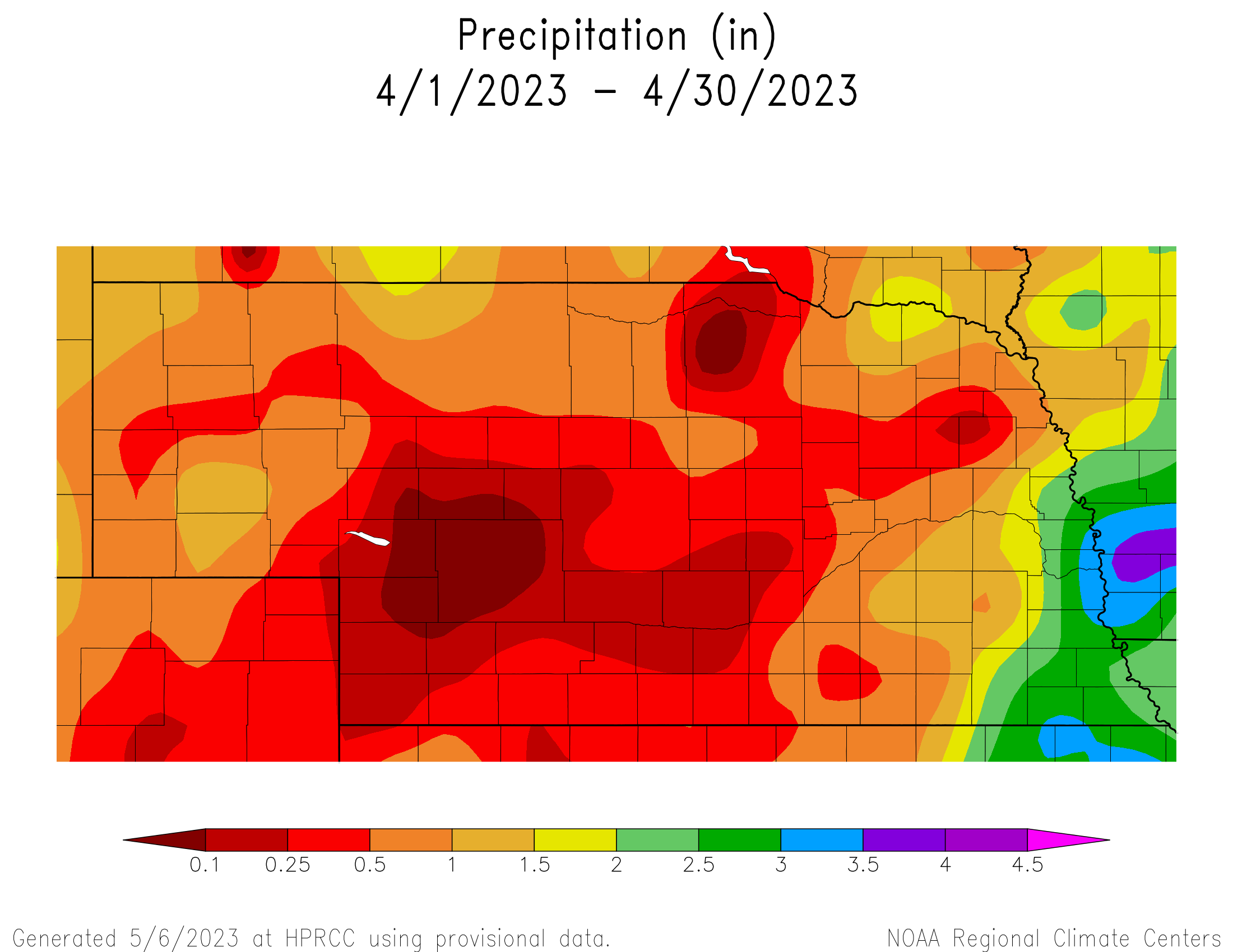 Dryness Continues into April Temperatures Slightly Above Normal