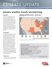 Climate Update for January 2020