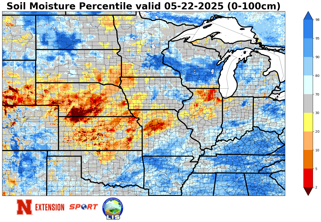 soil moisture percentiles