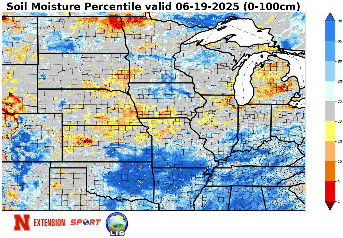 soil moisture percentiles
