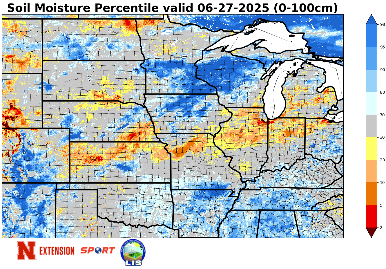 soil moisture percentiles