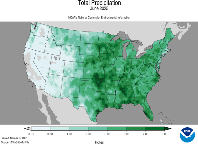 June 2025 precip