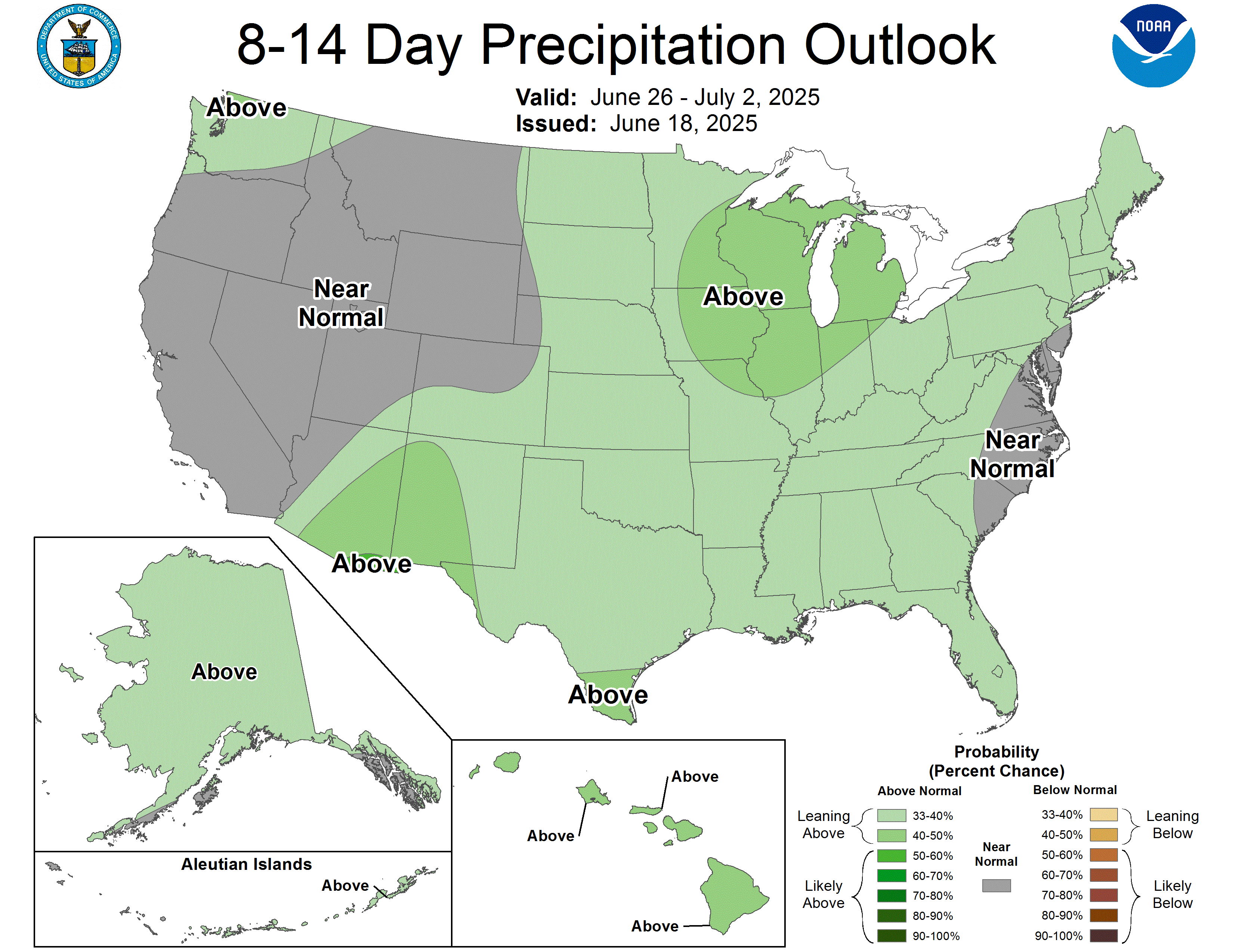 CPC 8-14 day precipitation outlook