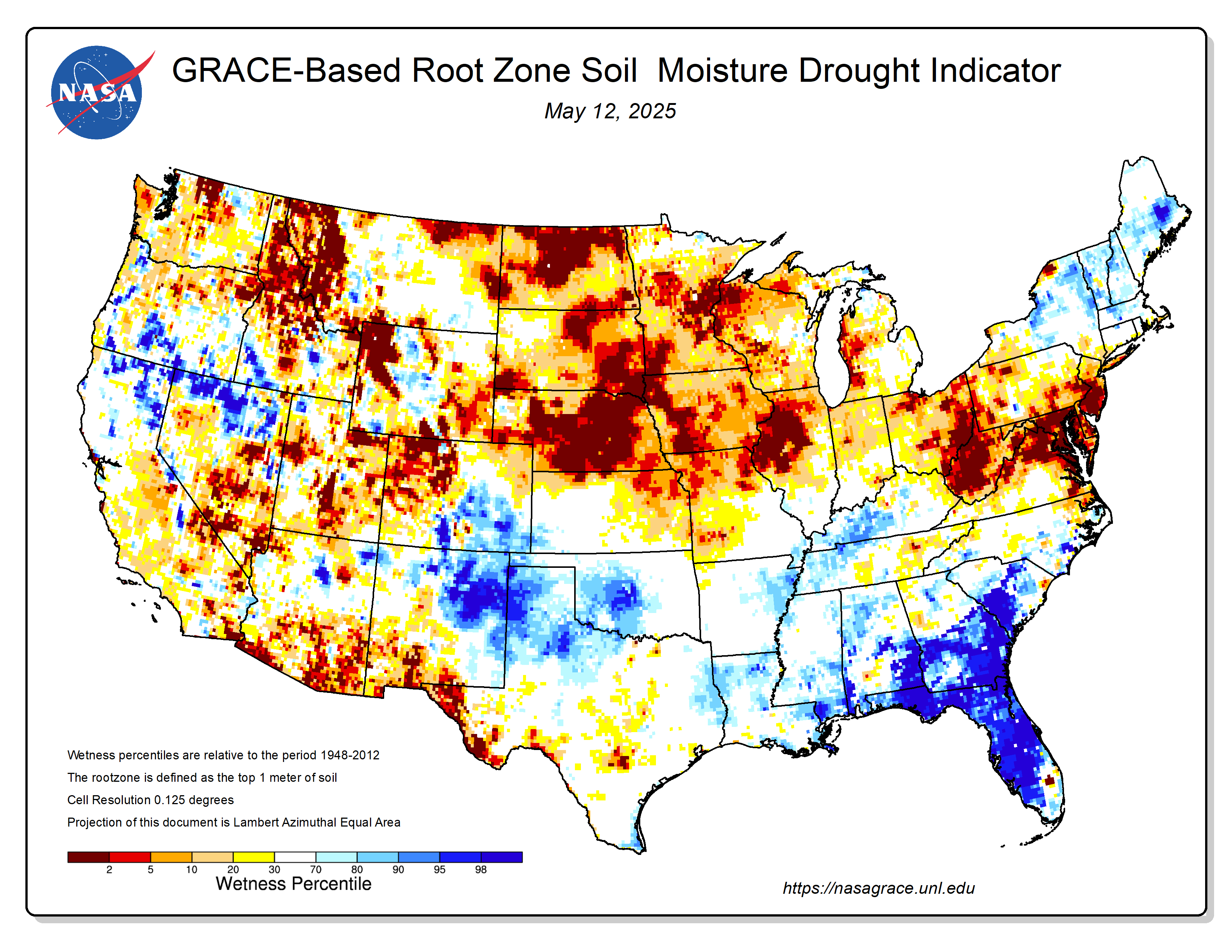 soil moisture percentiles