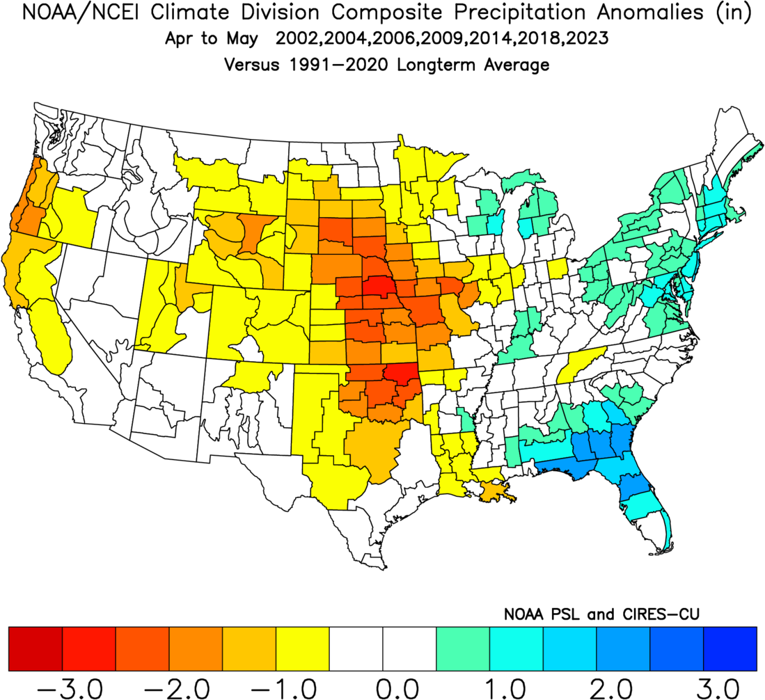 precip anomalies