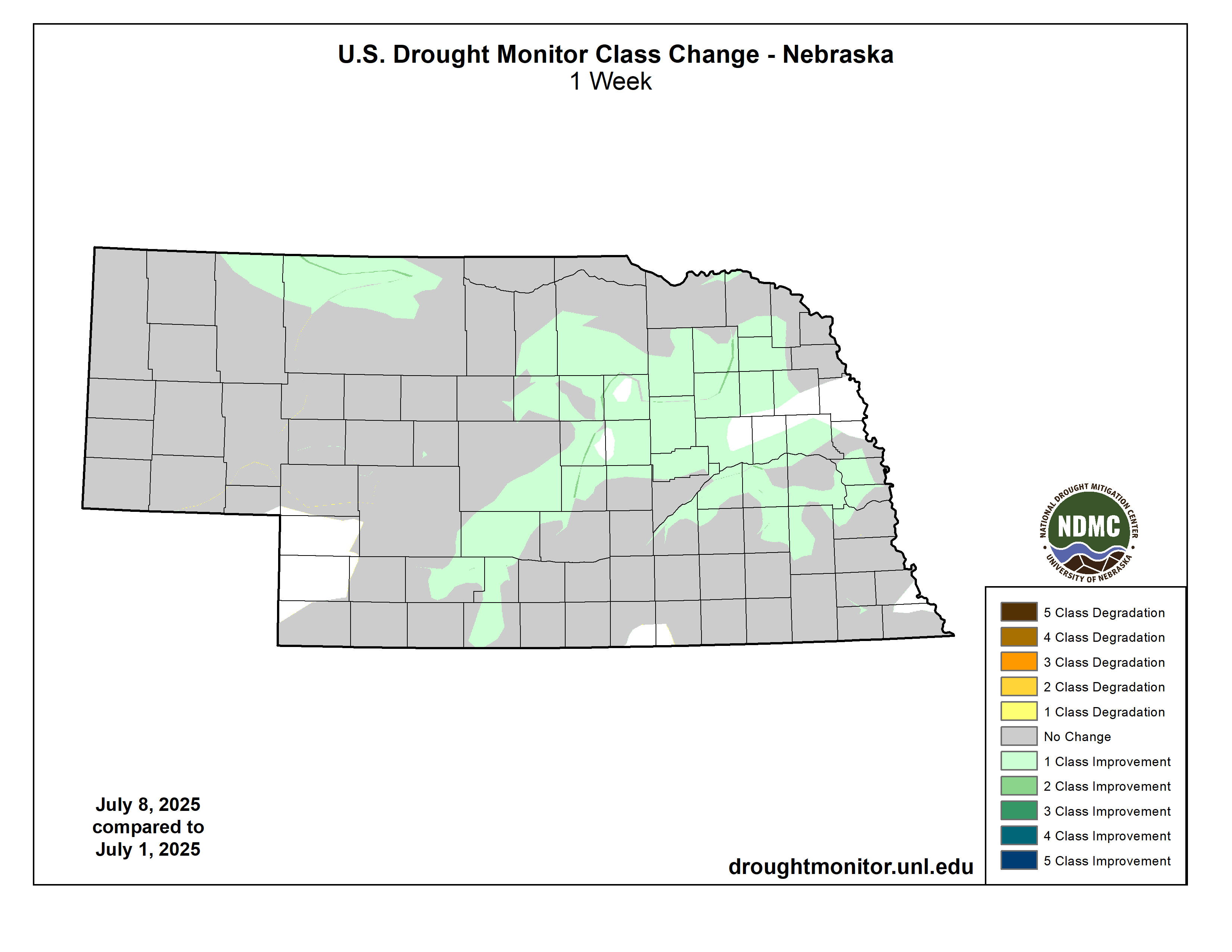 USDM change map