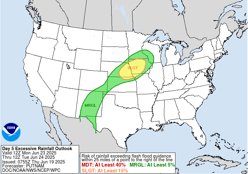 excessive rainfall risk