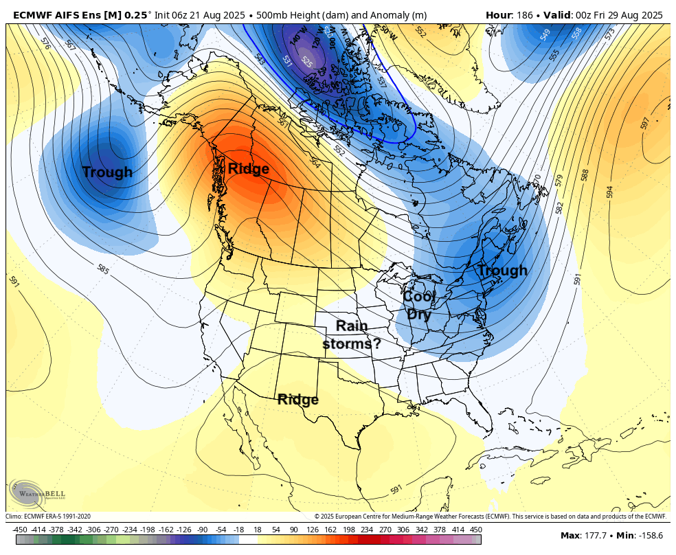 500-mb height anomalies