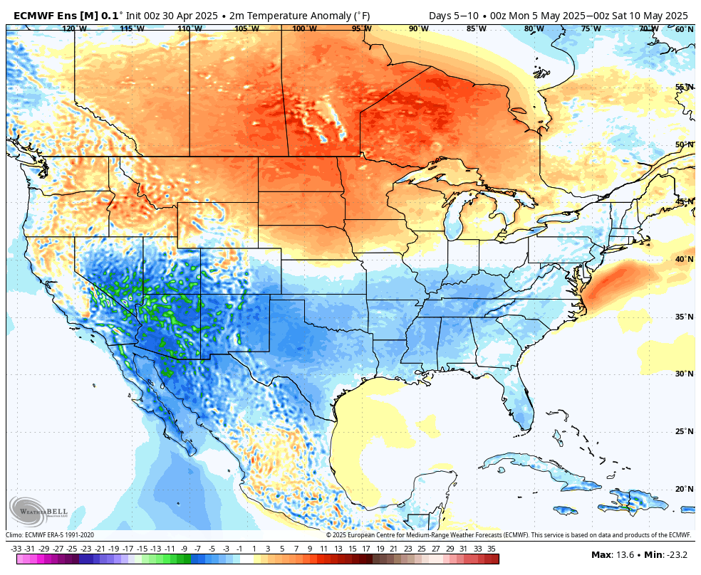 temperature anomalies