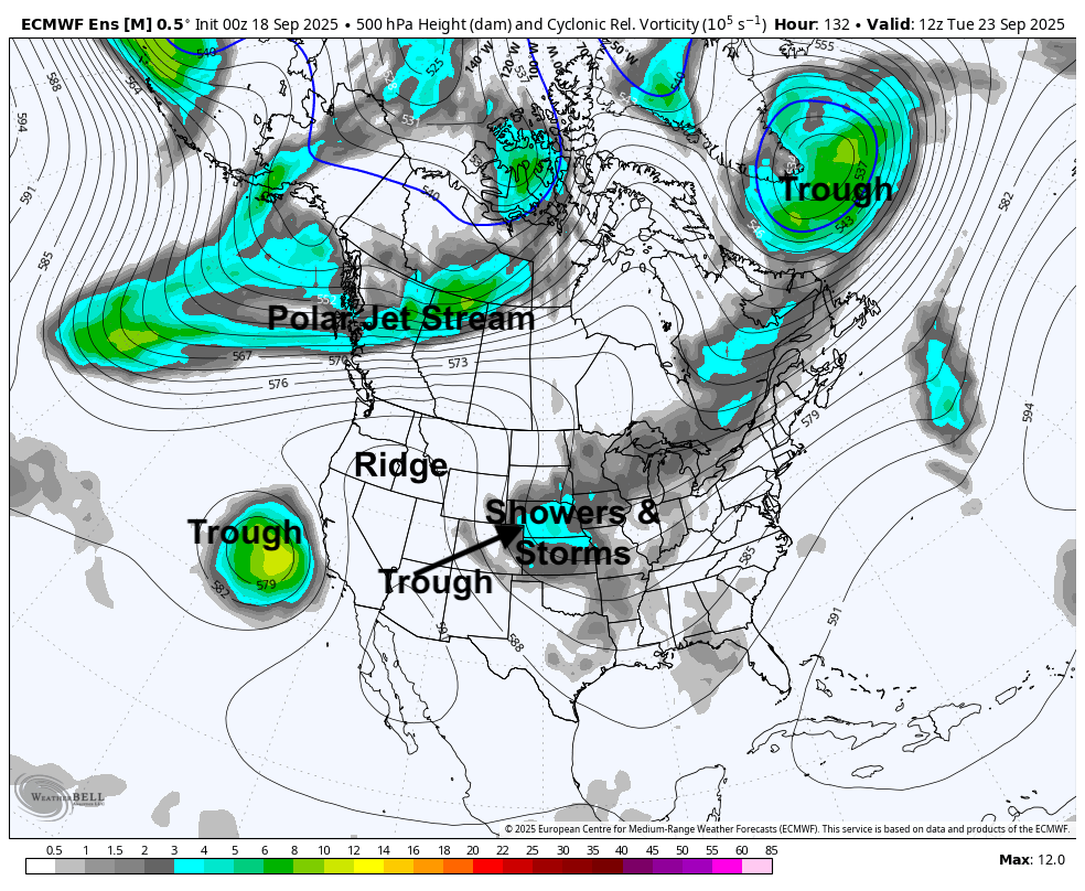 500-mb vorticity