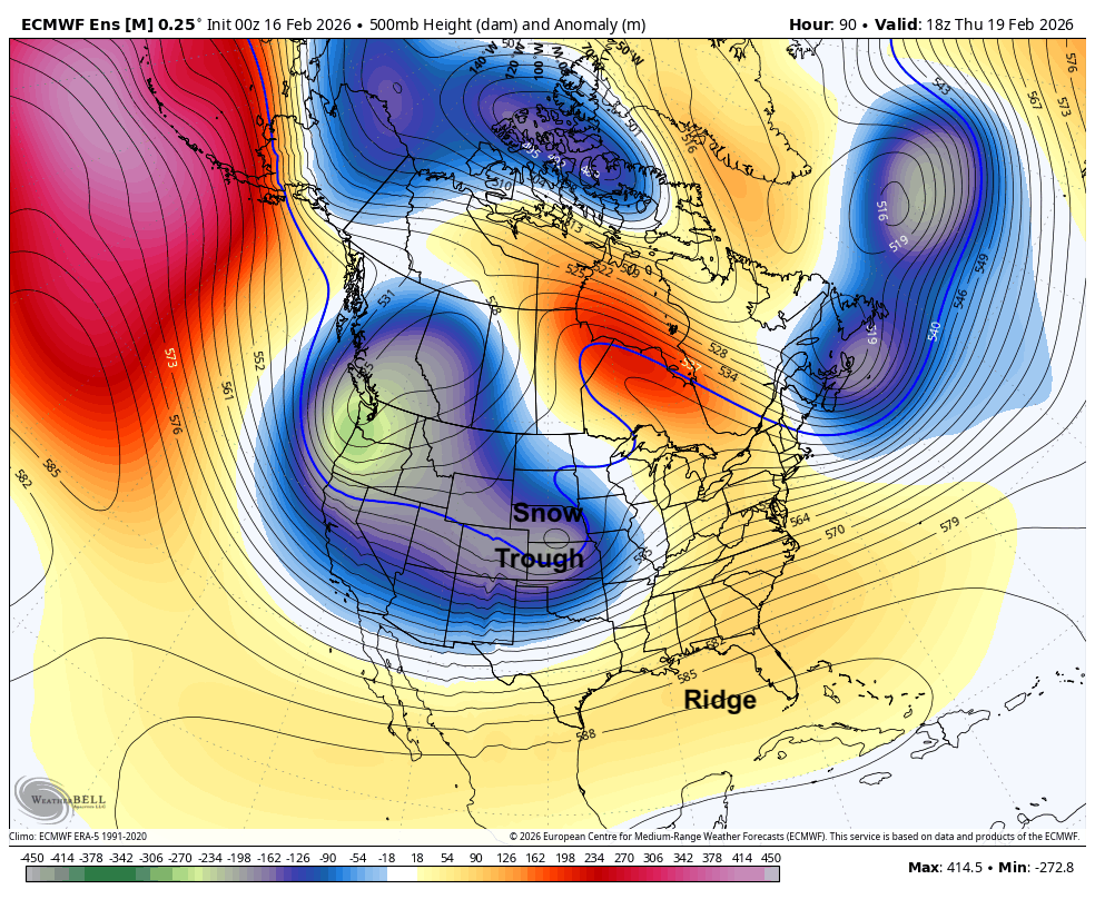 500-mb height anomalies
