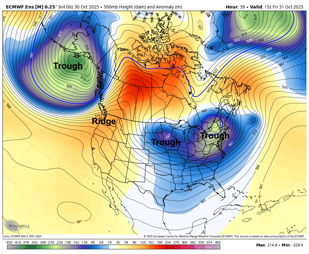 500-mb height anomalies
