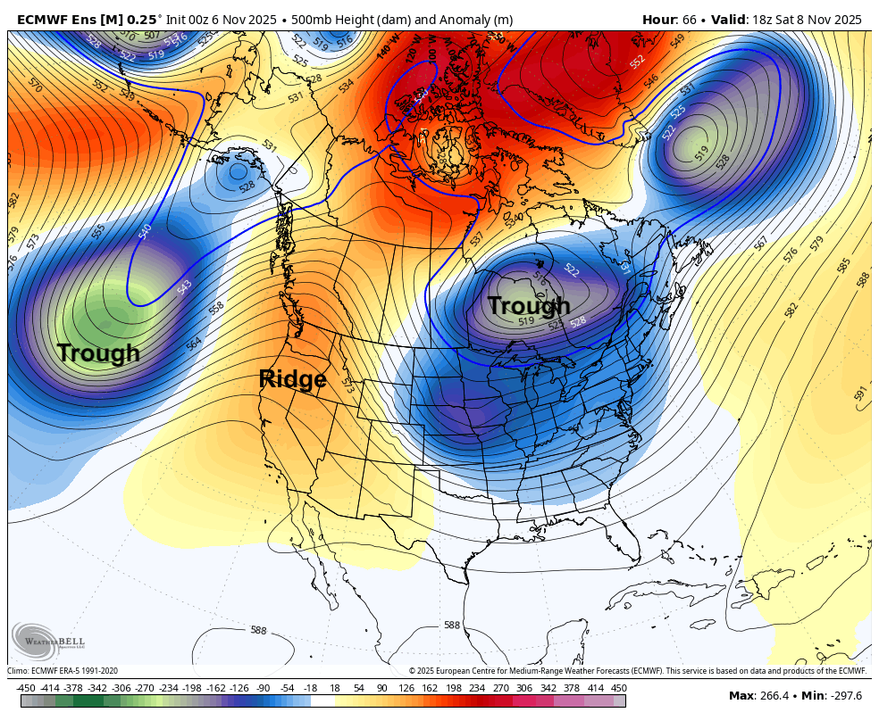 500-mb height anomalies