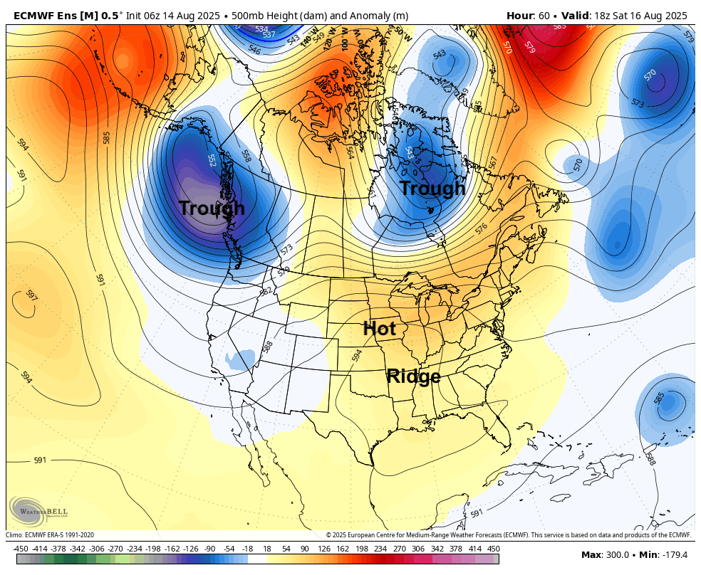 500-mb height anomalies