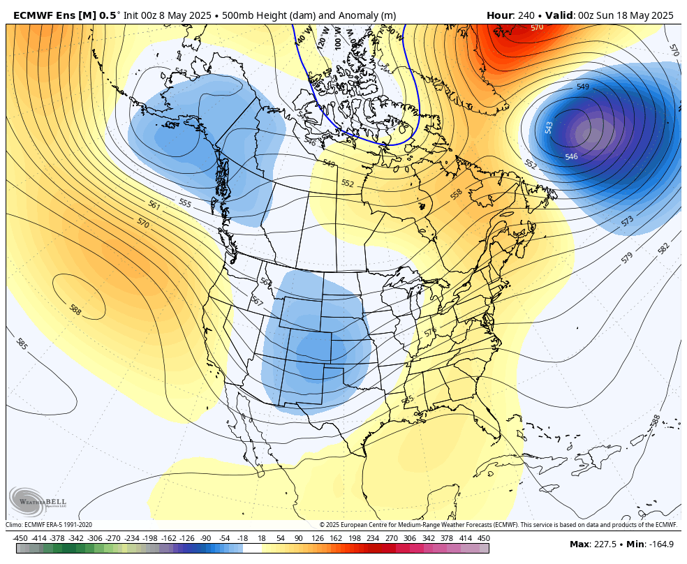 500-mb height anomalies