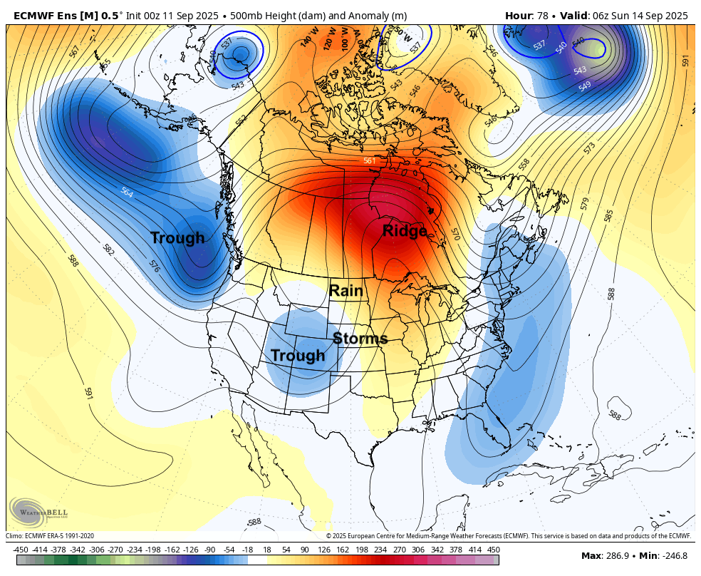 500-mb height anomalies
