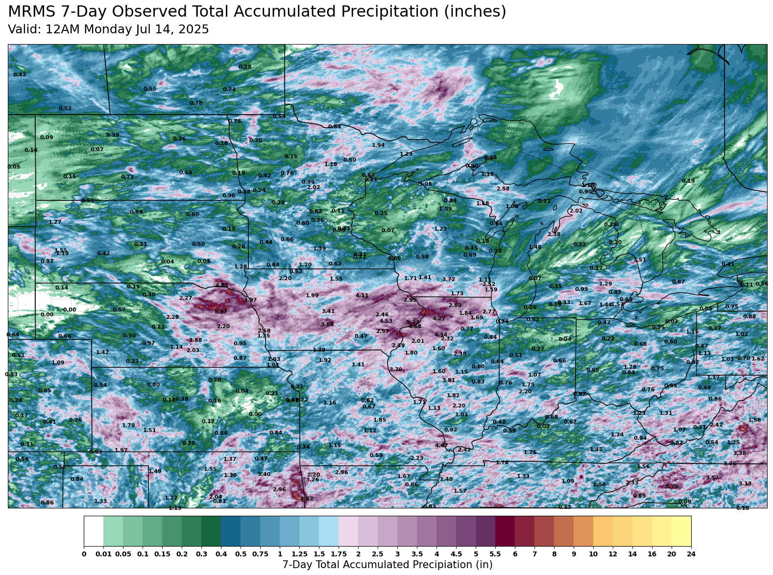 7-day precip