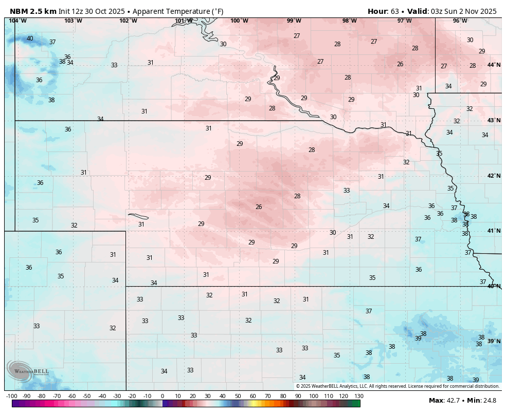 apparent temperatures
