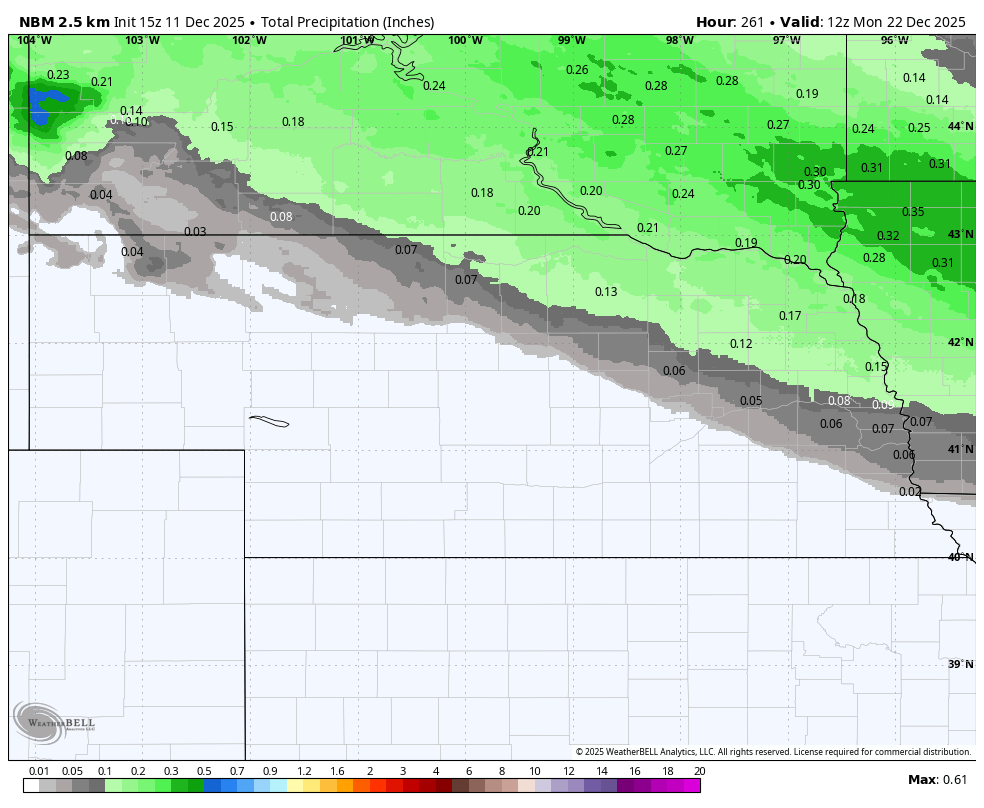 projected precipitation