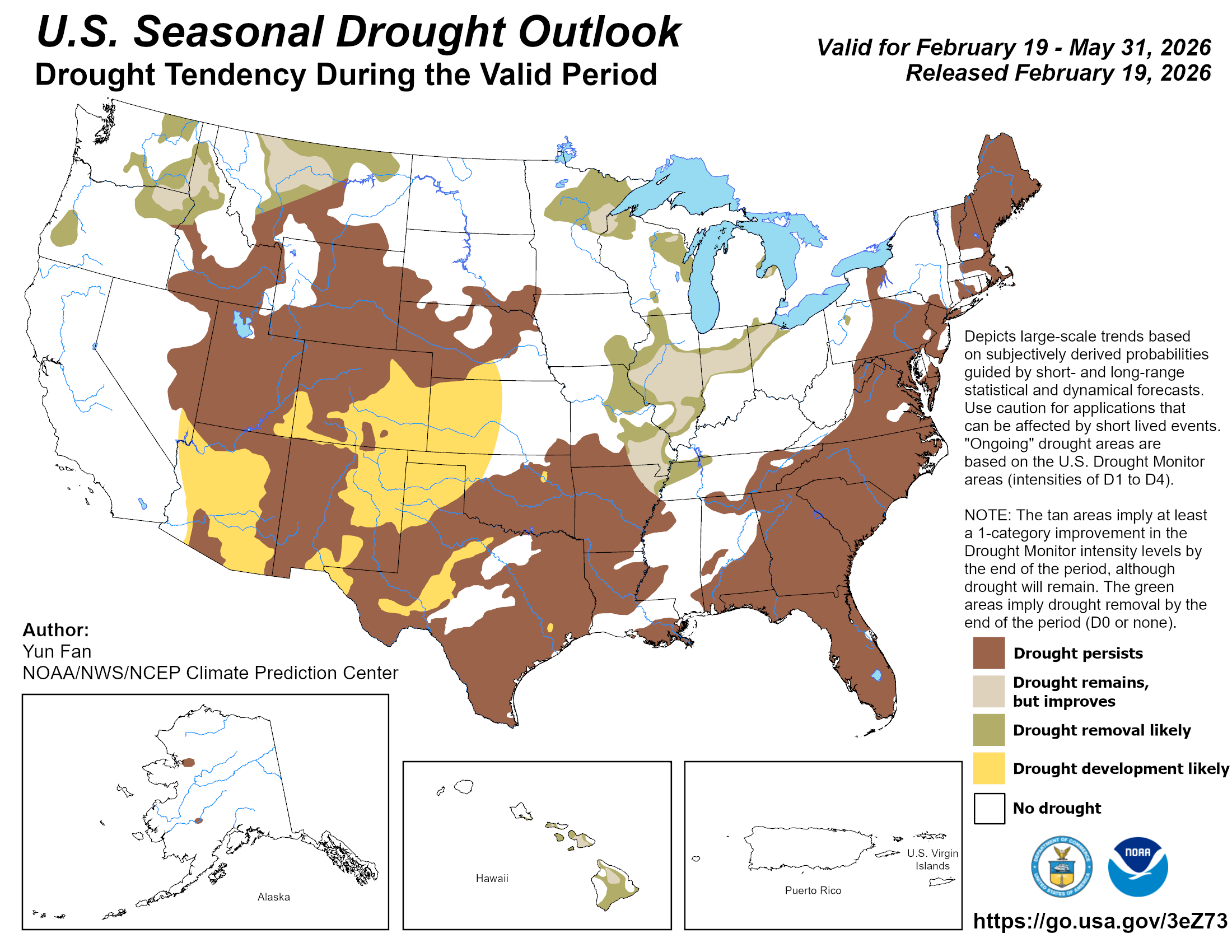 cpc seasonal drought outlook