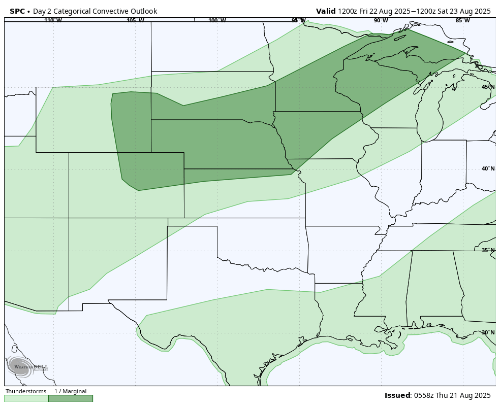 SPC severe storms outlook