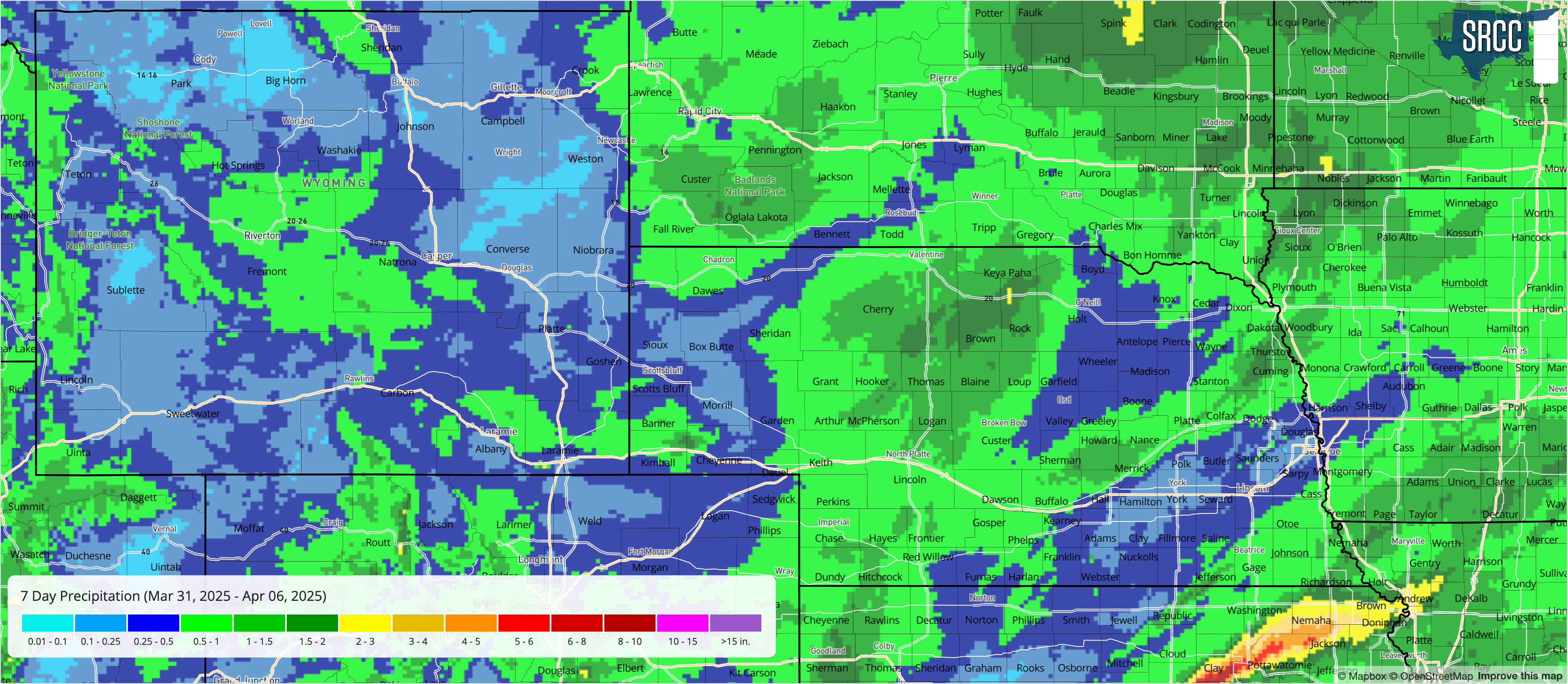 7-day precip