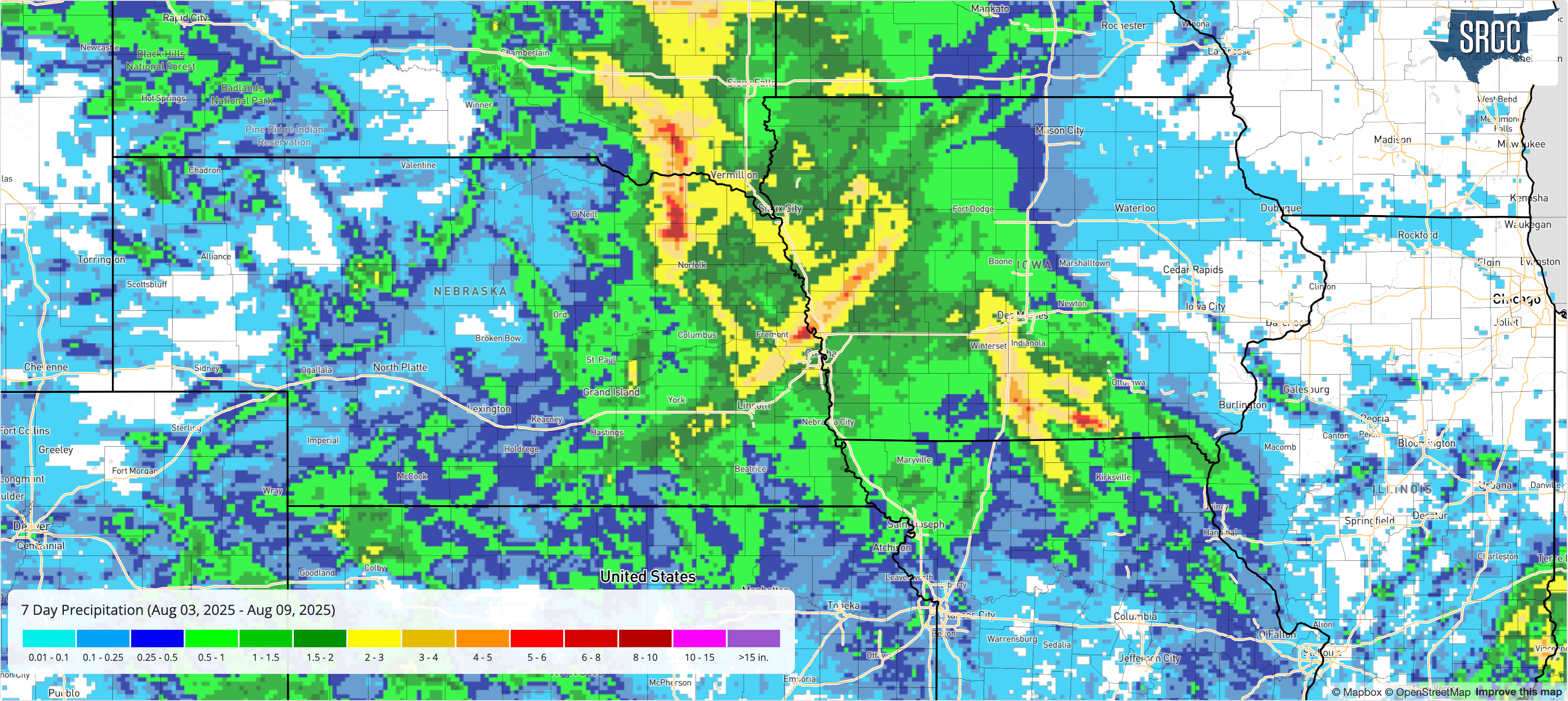 7-day precipitation