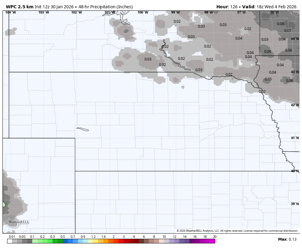 WPC precipitation forecast
