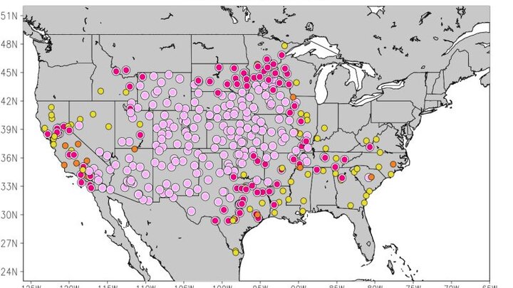 record temperatures last Saturday 