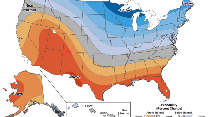 Cold temperatures in the 8-14 day period