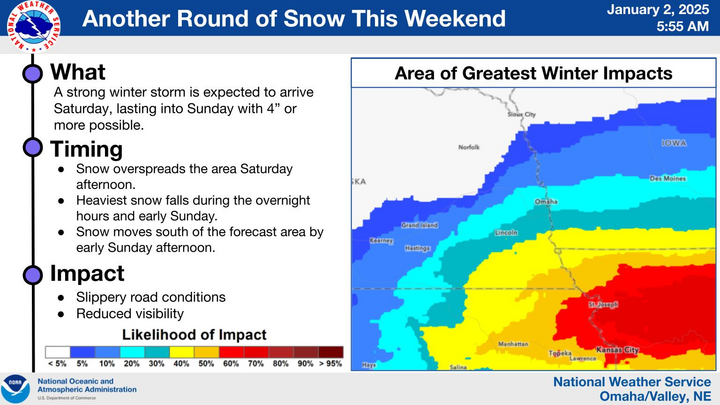 Winter Storm Impacts for Jan 2, 2025