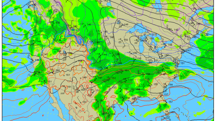 850-mb temperatures