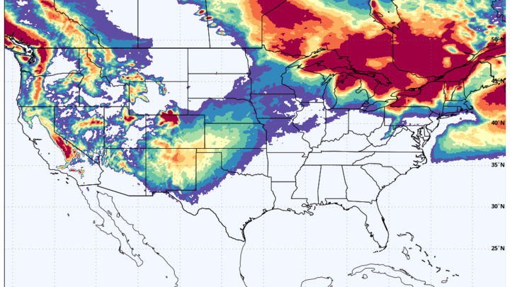Probability of 3" of snow