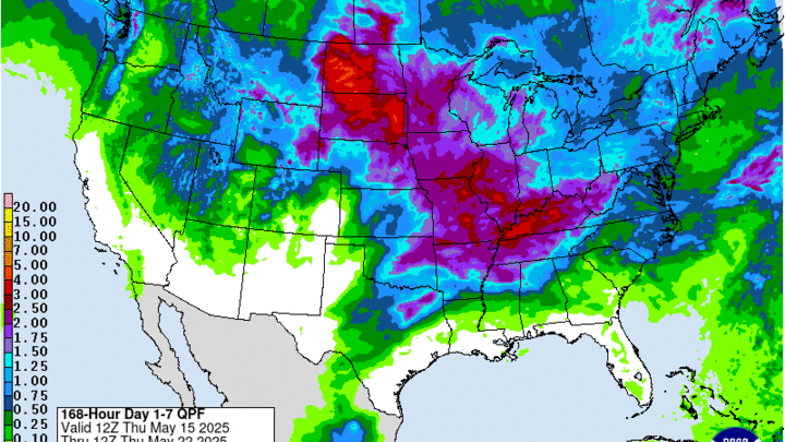 wpc projected precipitation