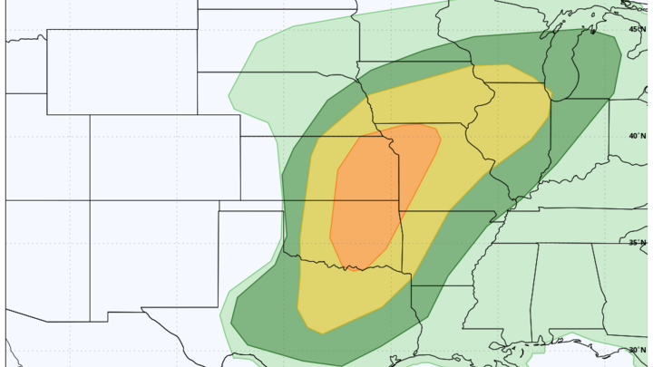 SPC severe weather outlook