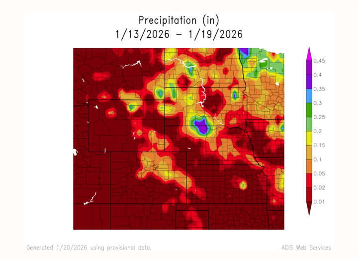 Weekly Precipitation Totals