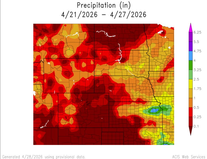 Weekly Precipitation Totals
