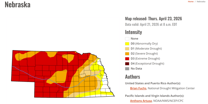 Drought Outlook for the week of April 20th