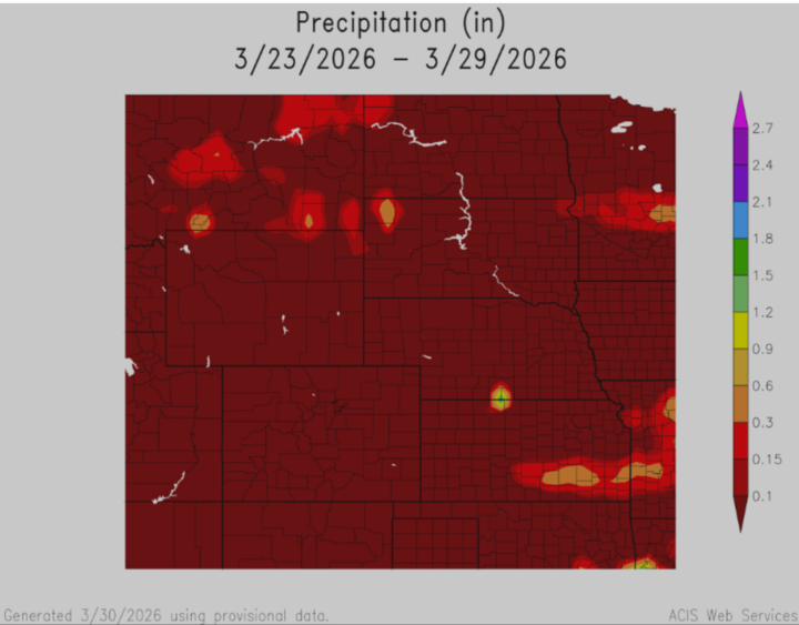 Weekly Precipitation Totals