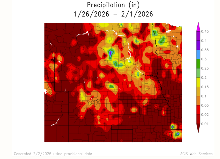 Weekly Precipitation Totals