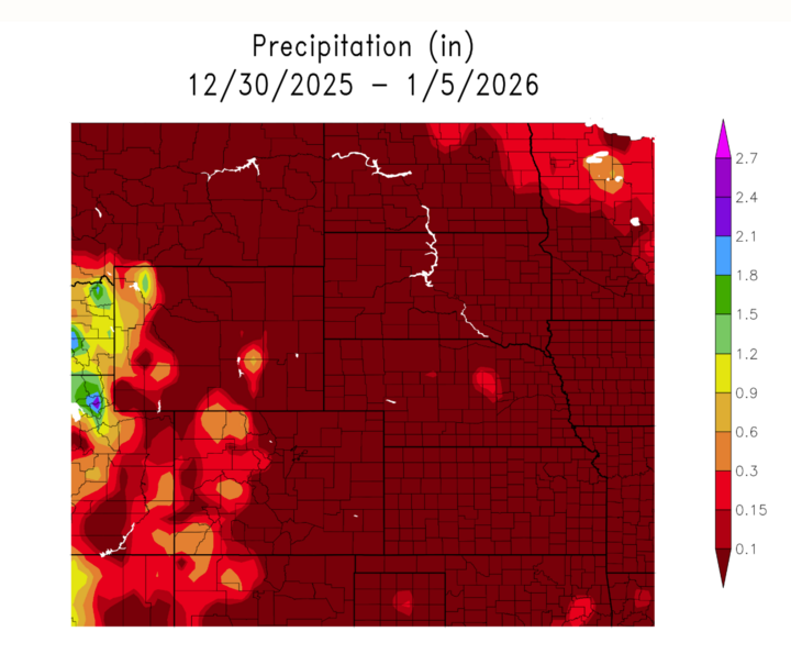 Precip for Nebraska