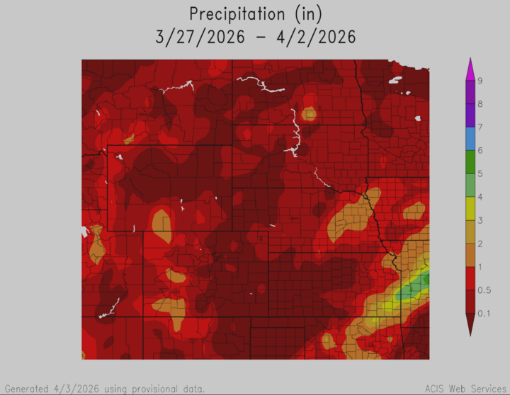 Weekly Precipitation Totals
