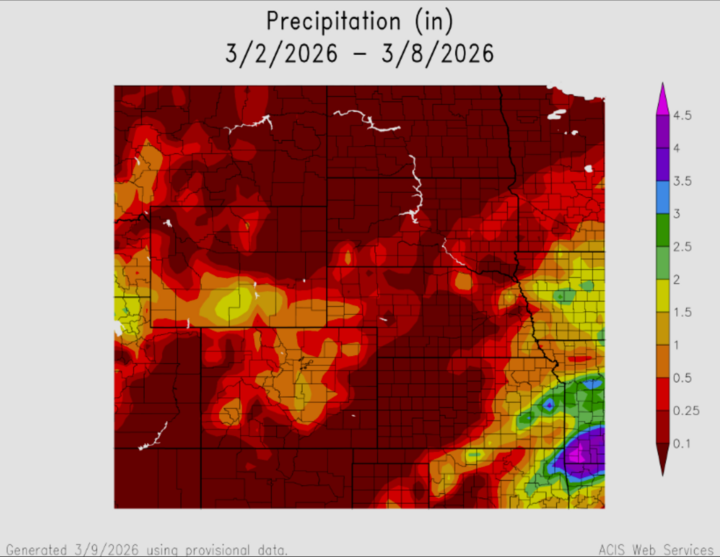 Weekly Precipitation Totals
