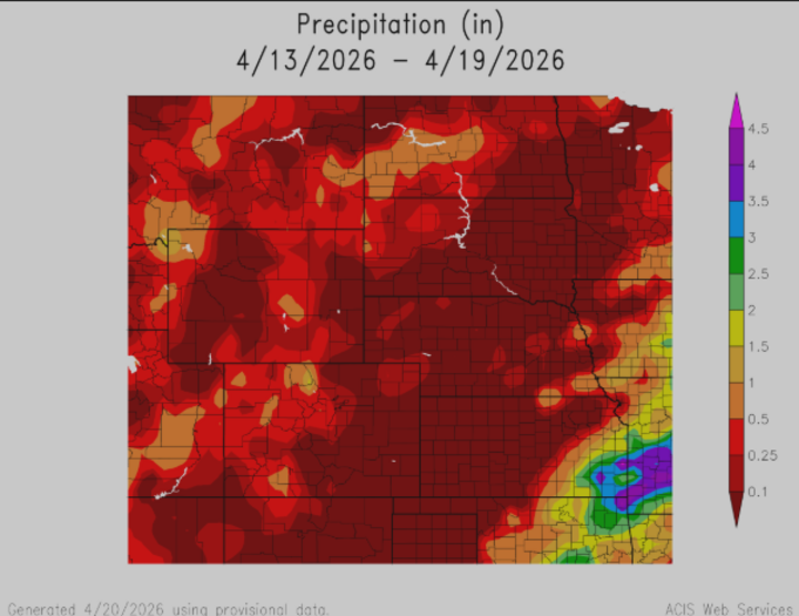Weekly Precipitation Totals