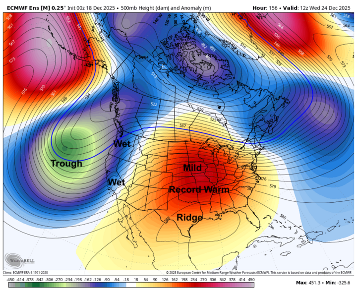 500-mb height anomalies